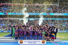 Barcelona golea al histórico Lyon para conquistar la final de la Liga de Campeones femenina