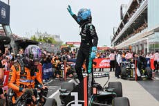Russell choca con su compañero de Mercedes Antonelli en triunfo al sprint del GP de Canadá