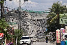 Edificio en construcción se derrumba en Filipinas; habría decenas de obreros atrapados por escombros