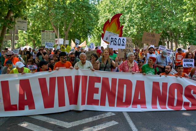 ESPAÑA-VIVIENDA-PROTESTA