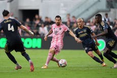 Messi se va a mitad del segundo tiempo e Inter Miami remonta 6-4 ante Union