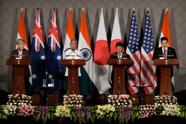 INDIA-QUAD-MINISTROS EXTERIORES