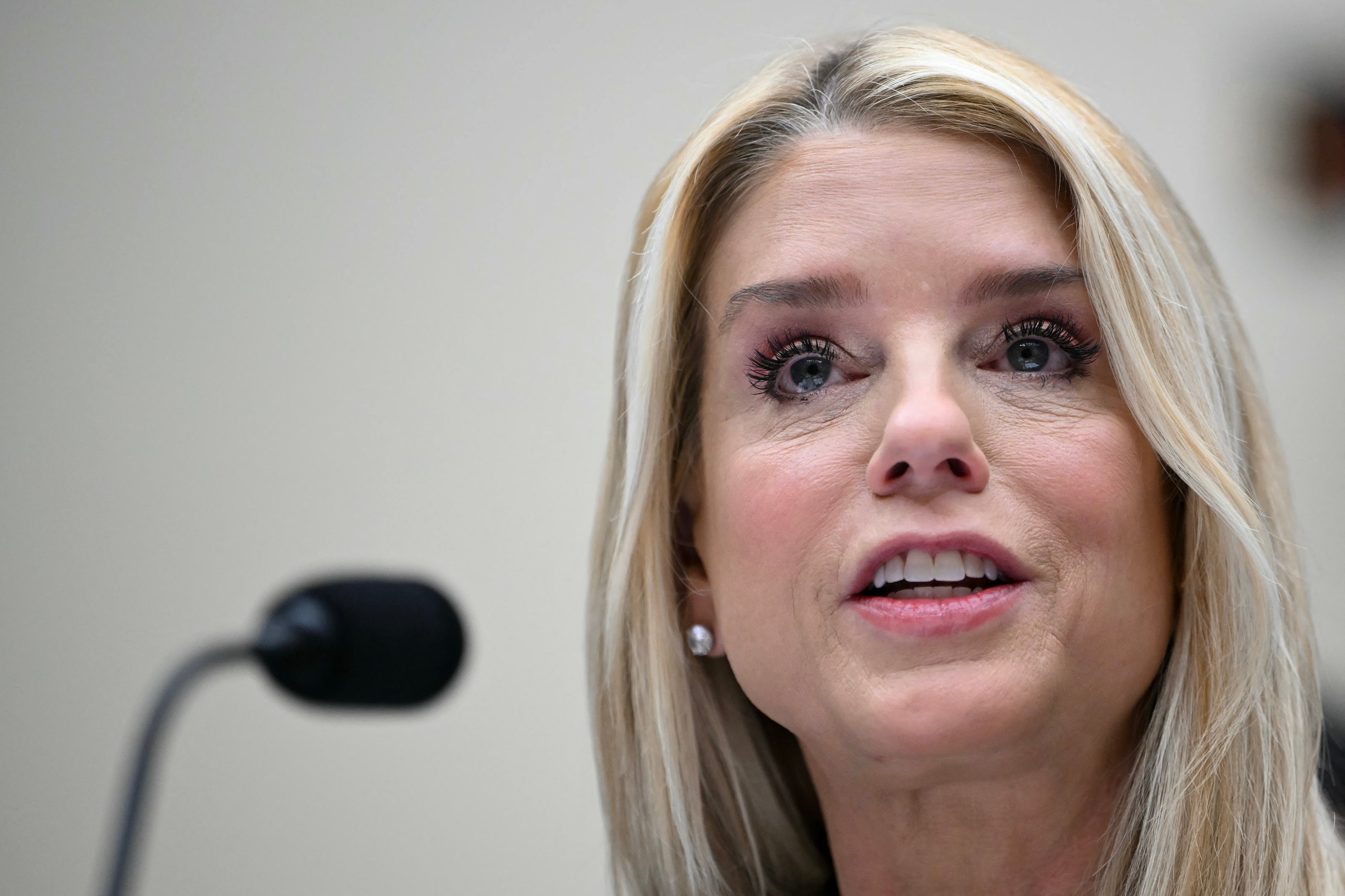 <p>La exfiscal general de Estados Unidos, Pam Bondi </p>