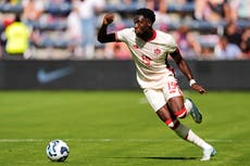 Alphonso Davies, convocado a la selección de Canadá para el Mundial pese a lesión de isquiotibiales