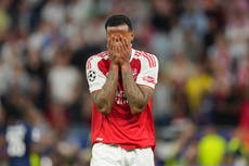 Desconsuelo por penal de Gabriel: Arteta habla de "dolor y orgullo" tras caer en Champions