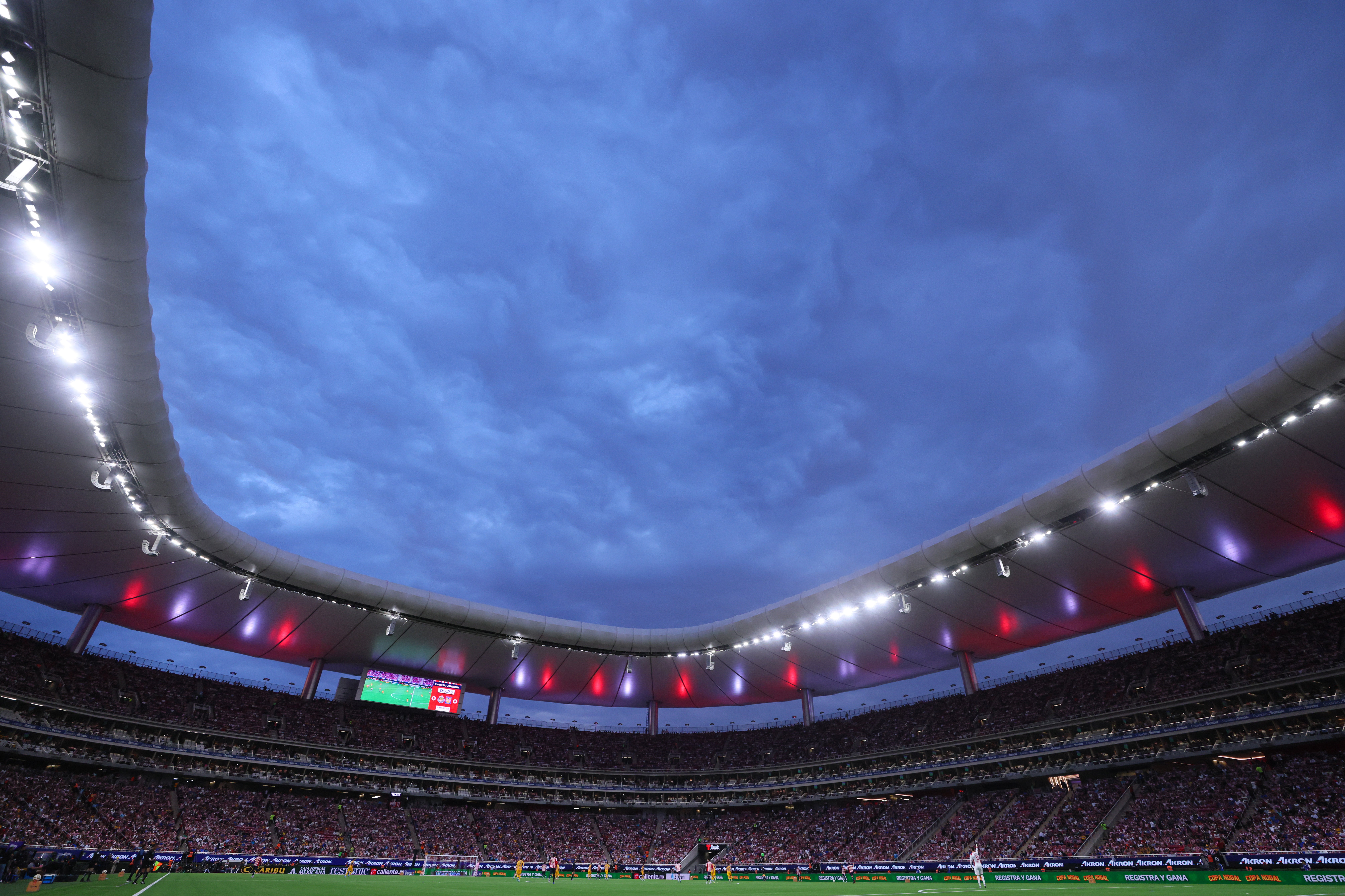 Vista panorámica del Estadio Akron de Guadalajara
