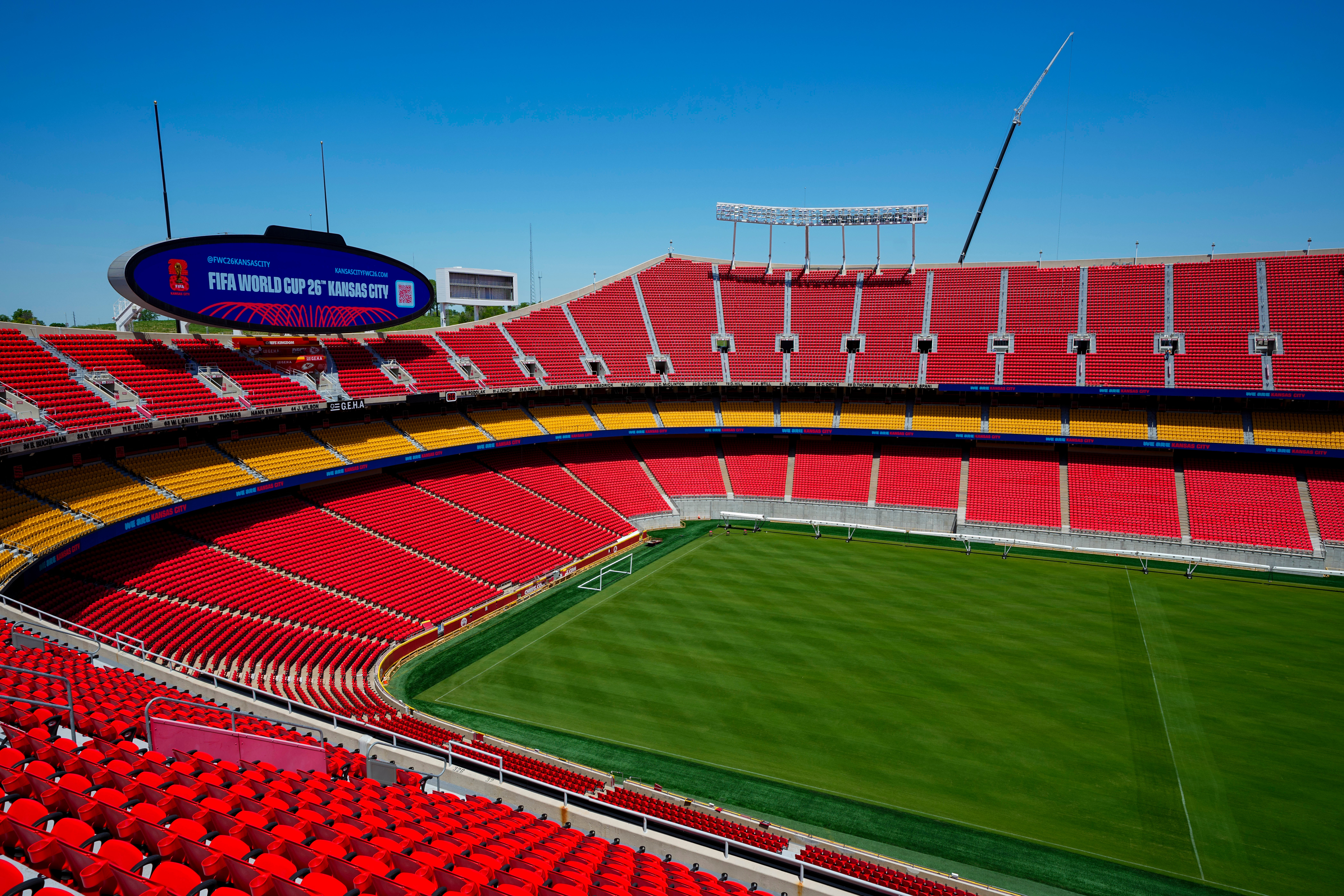 Vista panorámica del Arrowhead Stadium de Kansas City