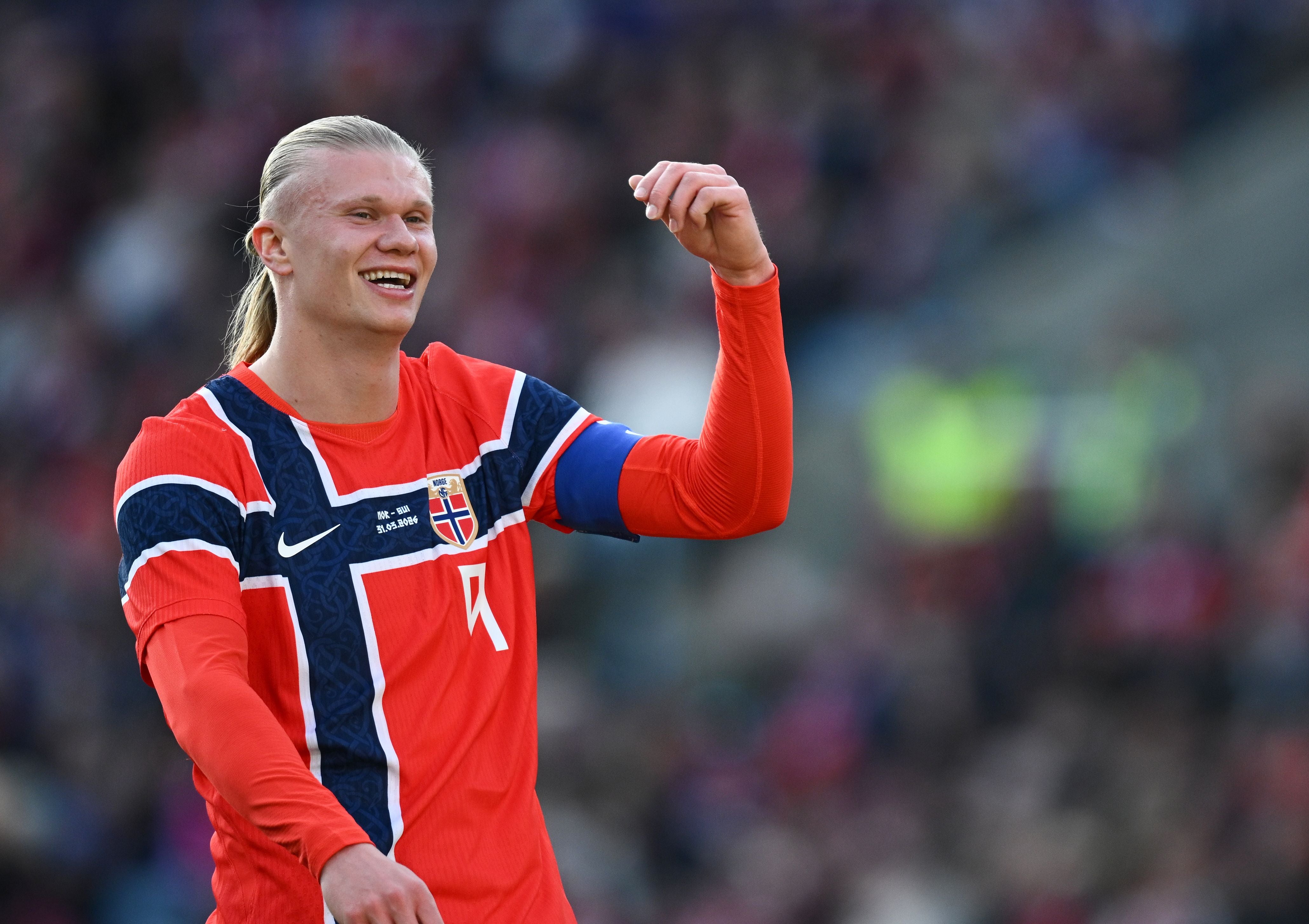 Erling Haaland será la figura clave de Noruega