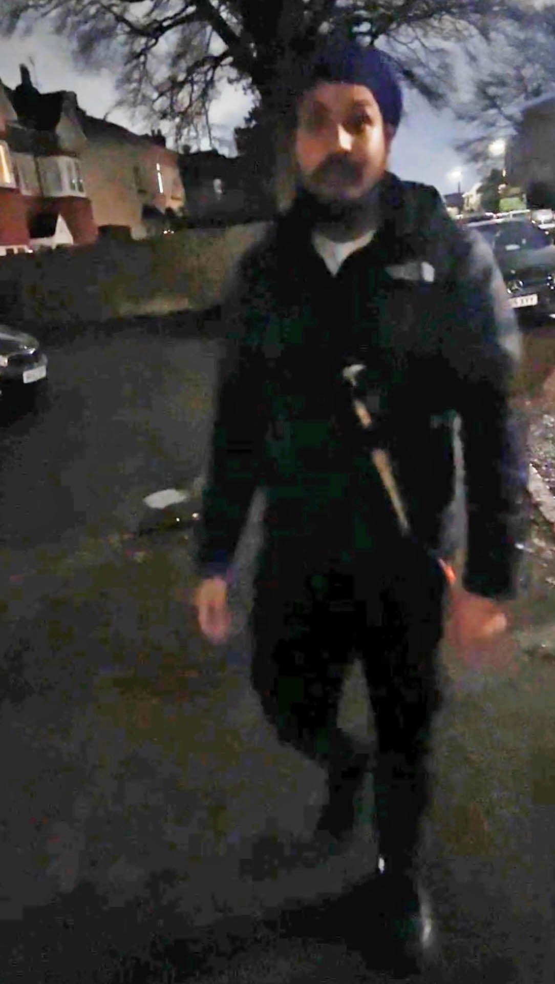 Vickrum Digwa, captado por la cámara corporal de la policía
