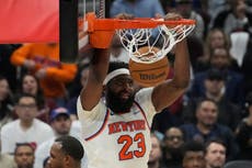 Robinson practica con los Knicks un día antes del Juego 1 de las Finales de la NBA