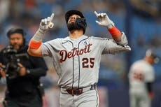 Torres, Pérez y Greene conectan jonrones y respaldan a Flaherty en triunfo de Tigres, 8-0 ante Rays