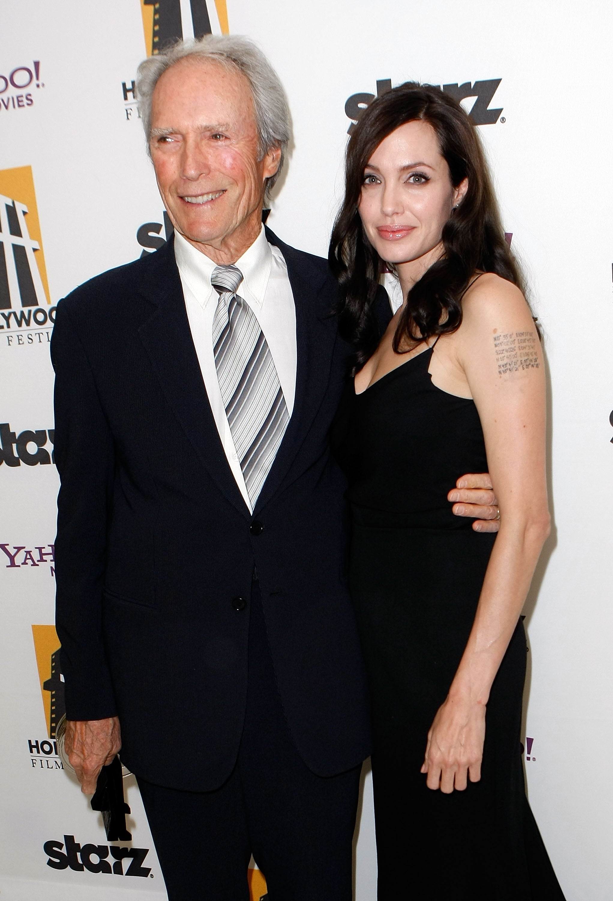 Clint Eastwood y Angelina Jolie en 2008