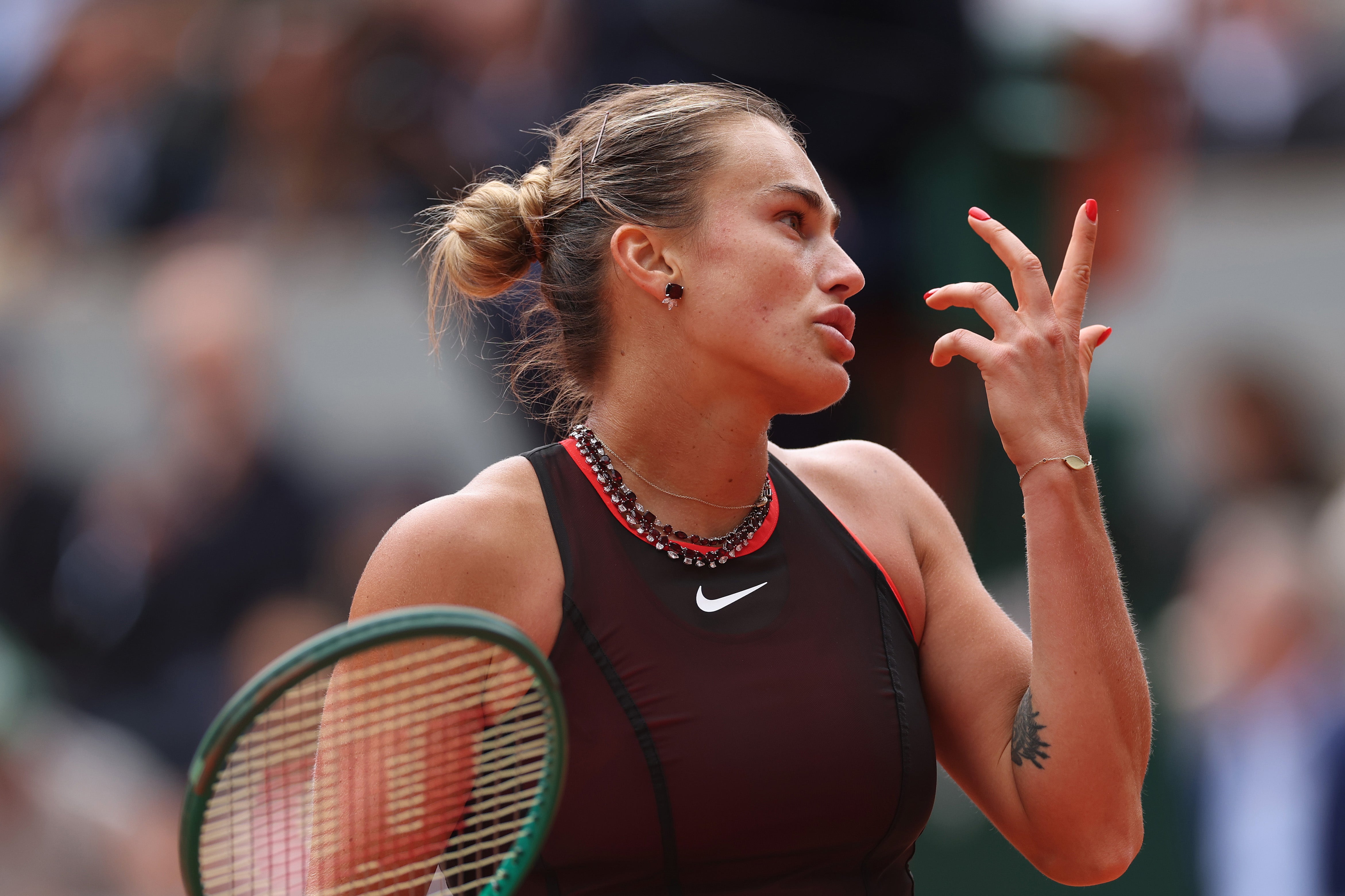 Sabalenka se quedó sin respuestas y aumentó su frustración conforme transcurría el partido