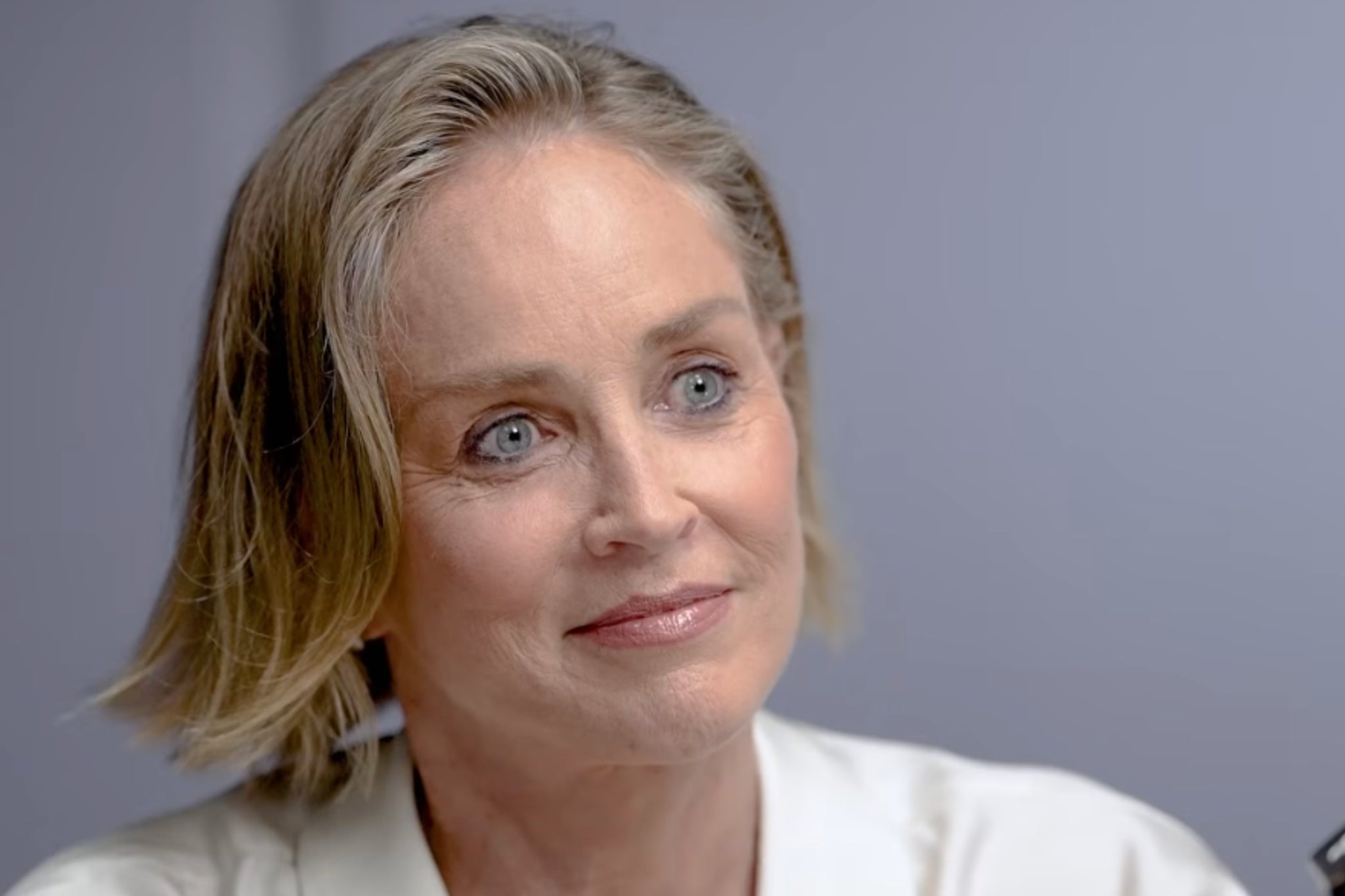 <p>Sharon Stone descubrió los tumores benignos en su pecho en 2001</p>