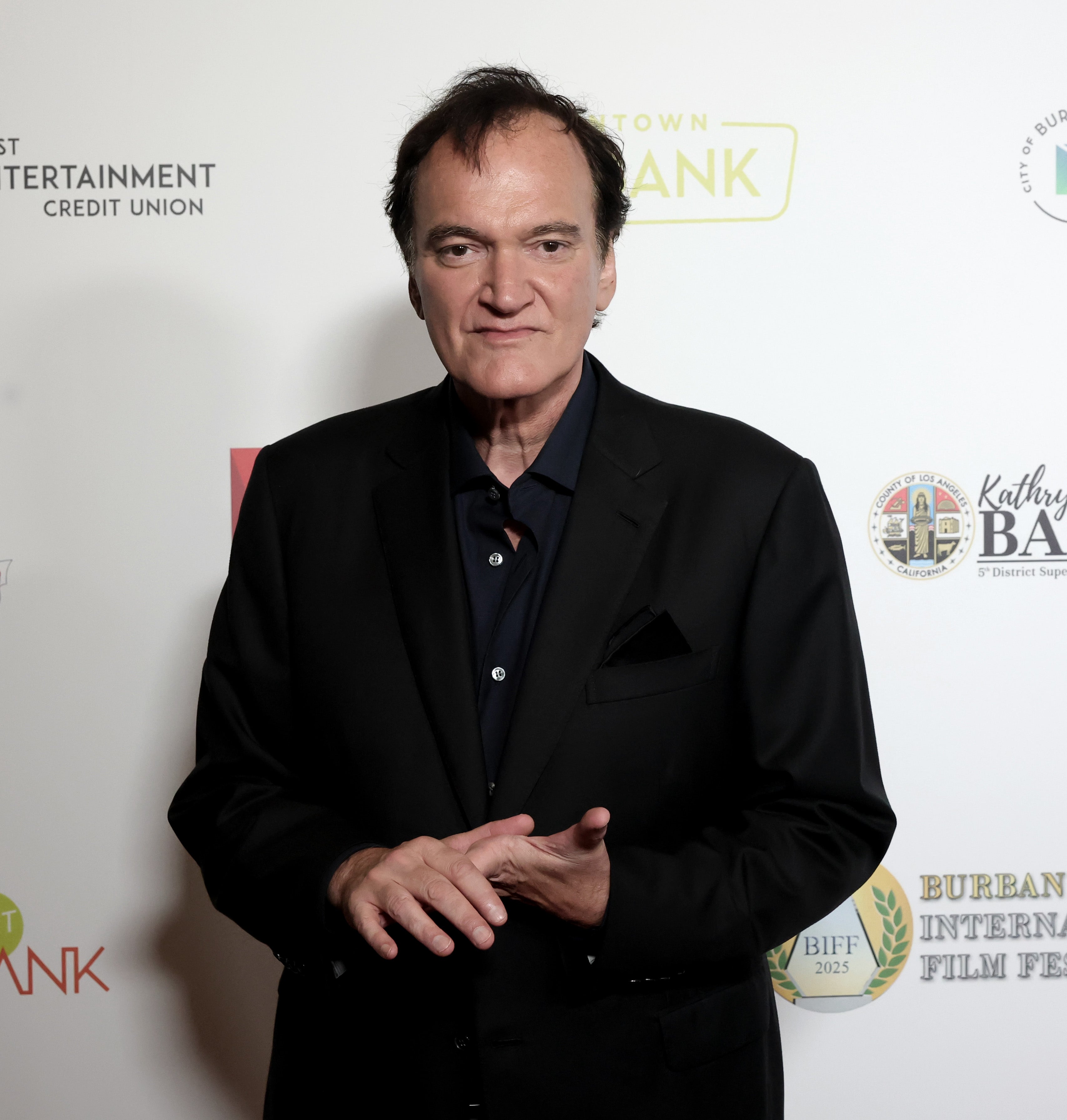 <p>Quentin Tarantino asiste a la gala del Festival Internacional de Cine de Burbank para recibir el Premio Vanguard  </p>