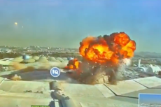 Video muestra enorme bola de fuego en el aeropuerto de Kuwait tras bombardeo iraní