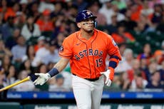 Paredes pega jonrón por 3er juego seguido e impulsa 4 en triunfo 5-1 de Astros ante Atléticos