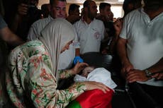Fuerzas israelíes matan a bebé palestino en Cisjordania ocupada, afirman autoridades sanitarias