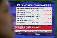Acciones asiáticas caen tras un desplome de tecnológicas que da a Wall Street su peor día en meses