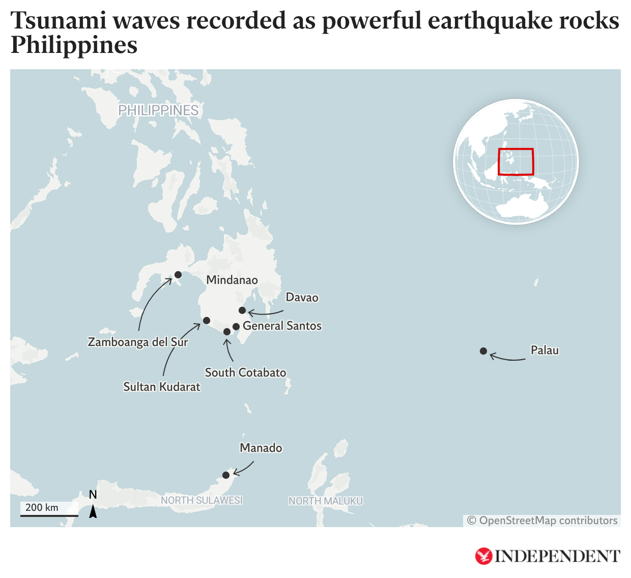 El terremoto en Filipinas activó olas de tsunami en varios puntos de la región