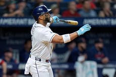 Díaz pega jonrón inicial y Aranda da hit de ventaja en triunfo de Rays 3-1 sobre Medias Rojas