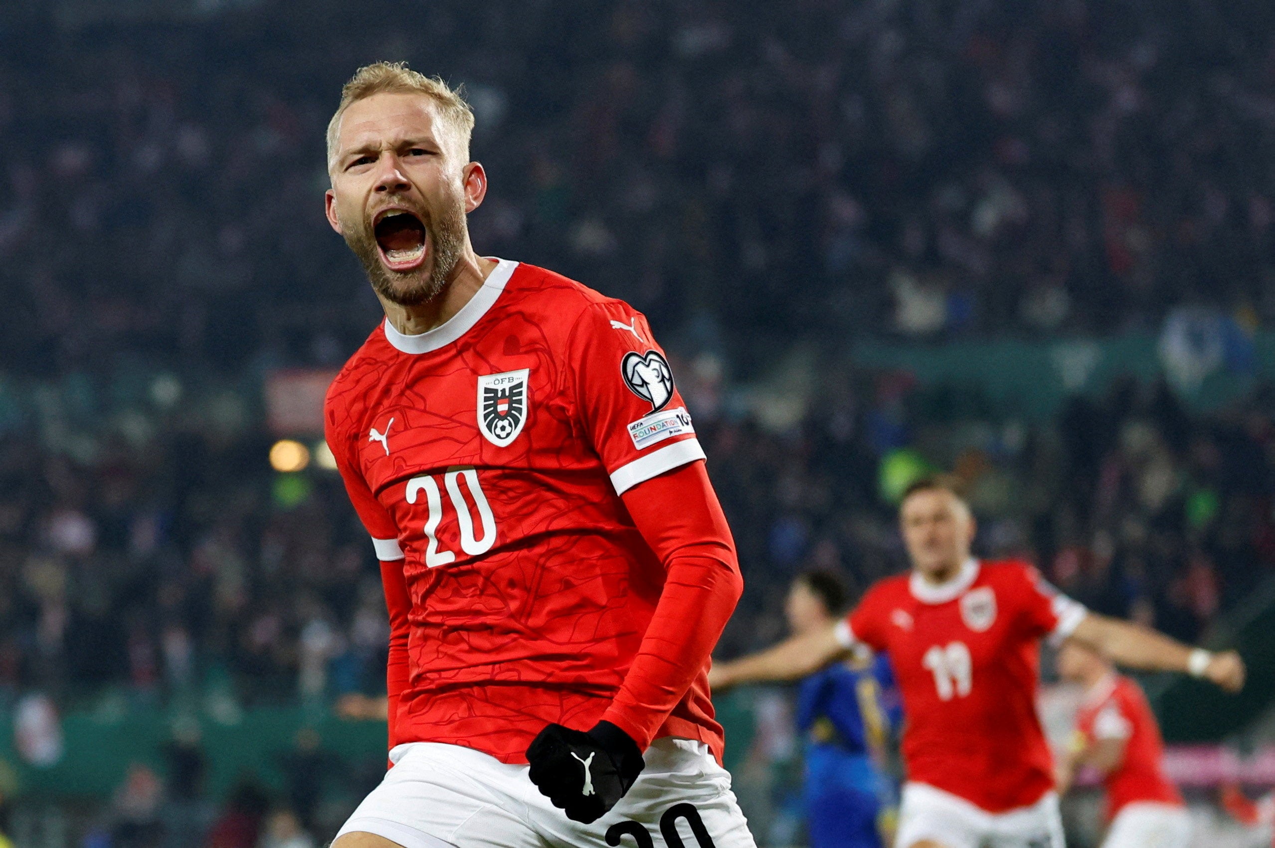 La versatilidad y el incansable trabajo de Konrad Laimer lo convierten en un jugador fundamental para Austria