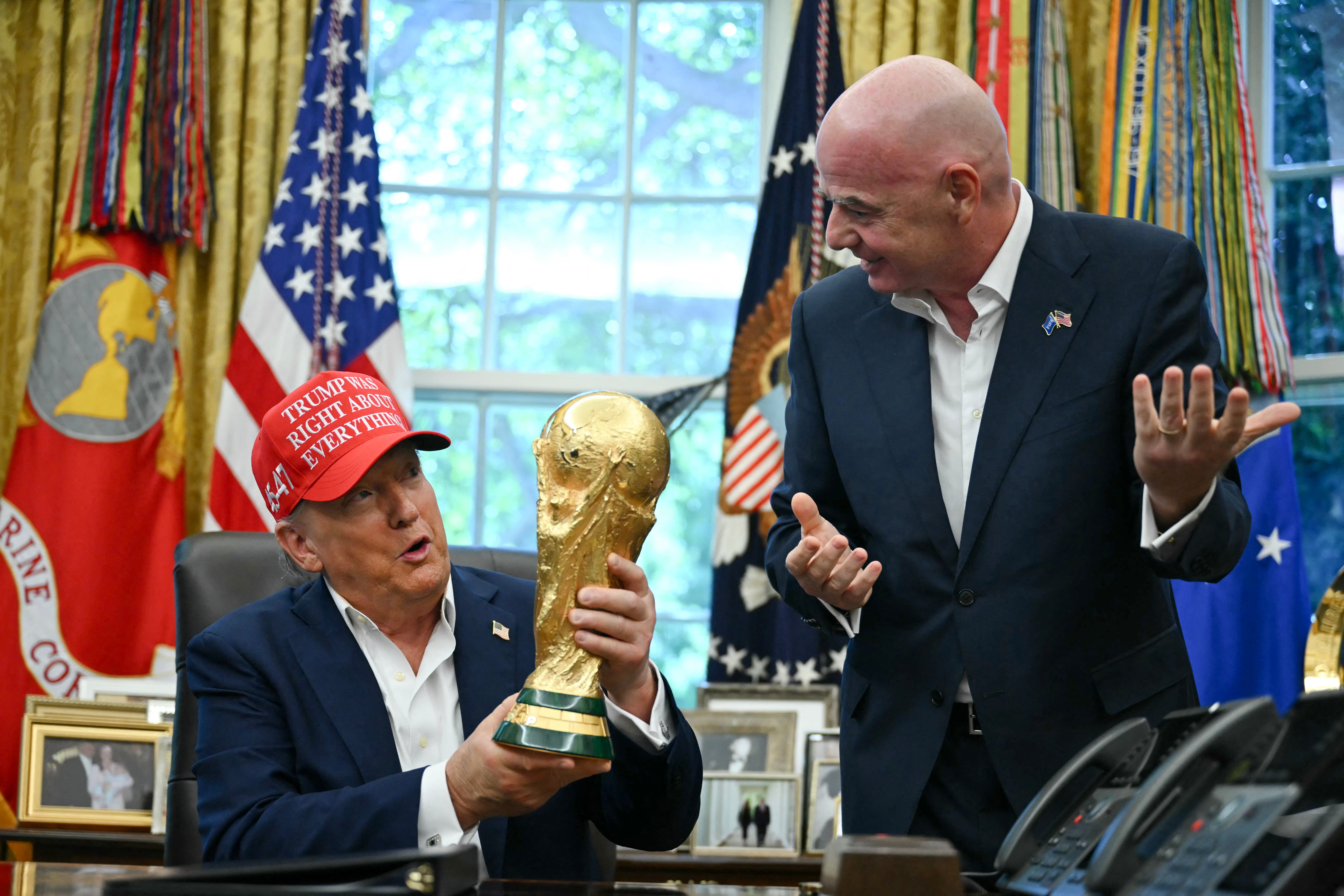 Trump ha intentado convertir el acontecimiento en la “Copa Mundial MAGA”