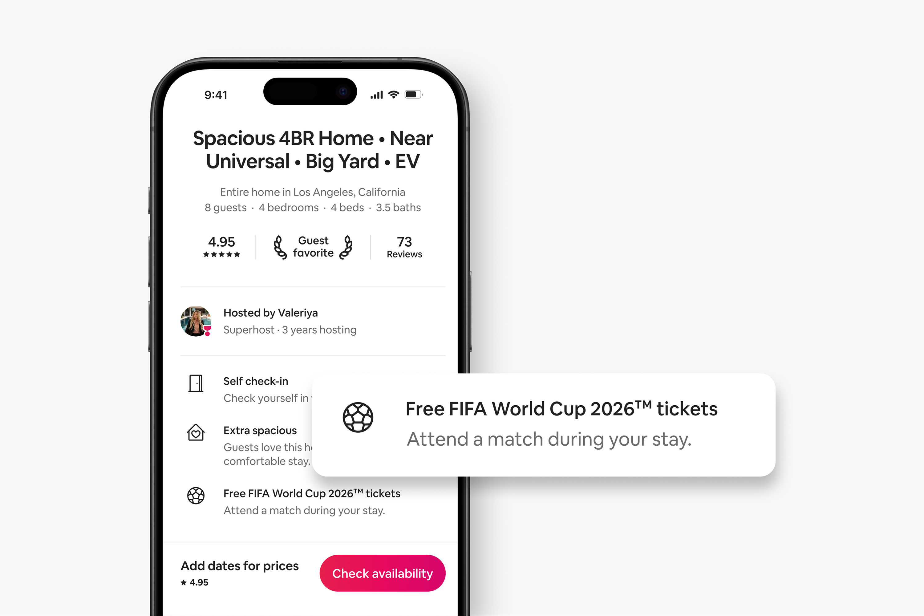Los anuncios de Airbnb que muestren un balón de fútbol en la parte superior de la página incluirán entradas gratuitas para el Mundial