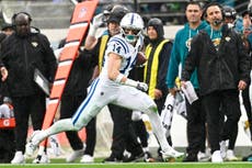 Alec Pierce podría perderse el inicio del campamento de los Colts tras cirugía de tobillo