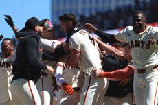 El grand slam de Eldridge culmina remontada y Gigantes se imponen 11-10 a Nacionales