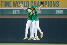 Kurtz y McNeil impulsan a los Atléticos para vencer 11-2 a unos Piratas en apuros
