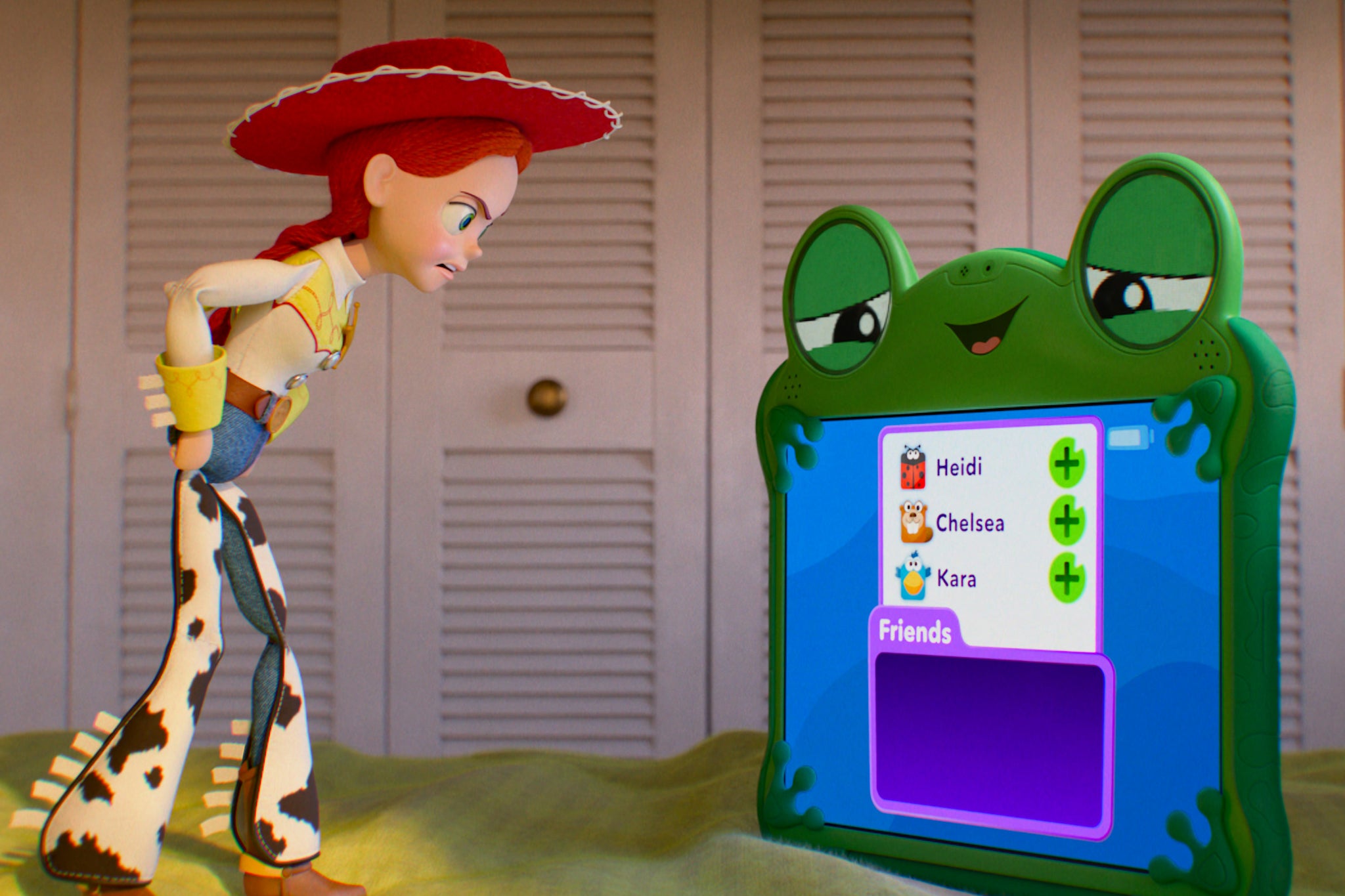 Jessie y Lilypad en una escena de ‘Toy Story 5’