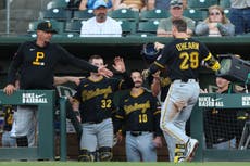 O'Hearn impulsa 6 y los Piratas vencen 12-4 a los Atléticos