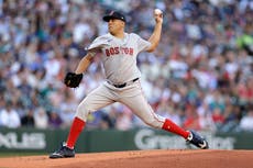 Suárez lleva un juego sin hits hasta la 7ma y Medias Rojas vencen 6-2 a Marineros