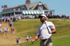 Scottie Scheffler vive un agitado tramo final y empata en segundo tras 3 rondas del US Open