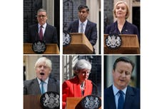 Un vistazo a la rápida sucesión de primeros ministros británicos en los últimos 10 años
