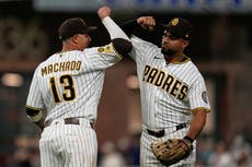 Machado pega jonrón y King lanza 7 sólidas entradas en triunfo 1-0 de Padres ante Bravos