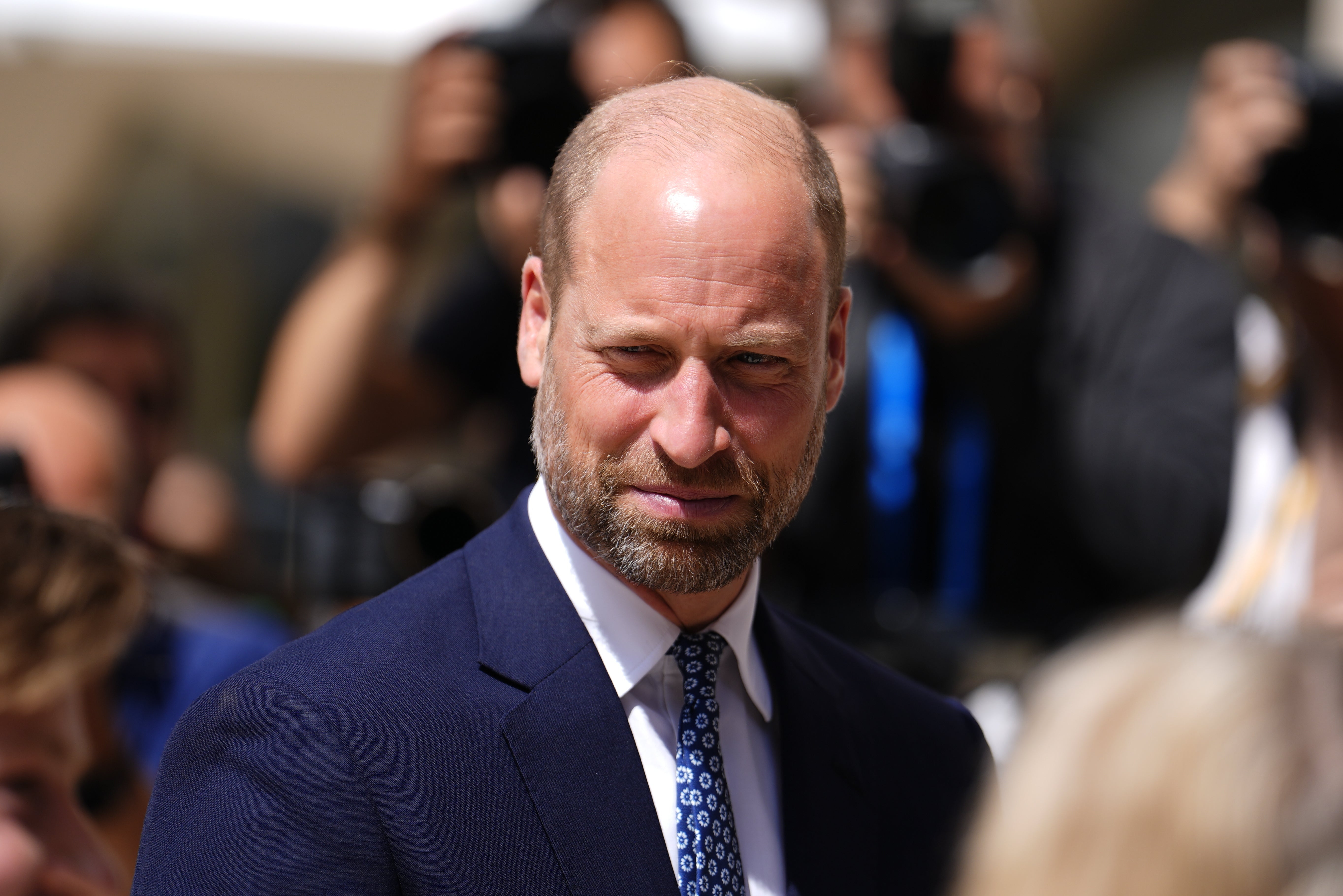 El príncipe William, de 44 años, es el primero en la línea de sucesión al trono británico