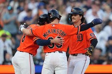 Los venezolanos Montero y De Jesús se combinan con 5 hits y Tigres vencen 8-0 a Astros