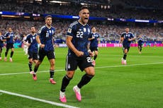 Messi toca al final en recital de Argentina ante Jordania y sigue alimentado su palmarés goleador