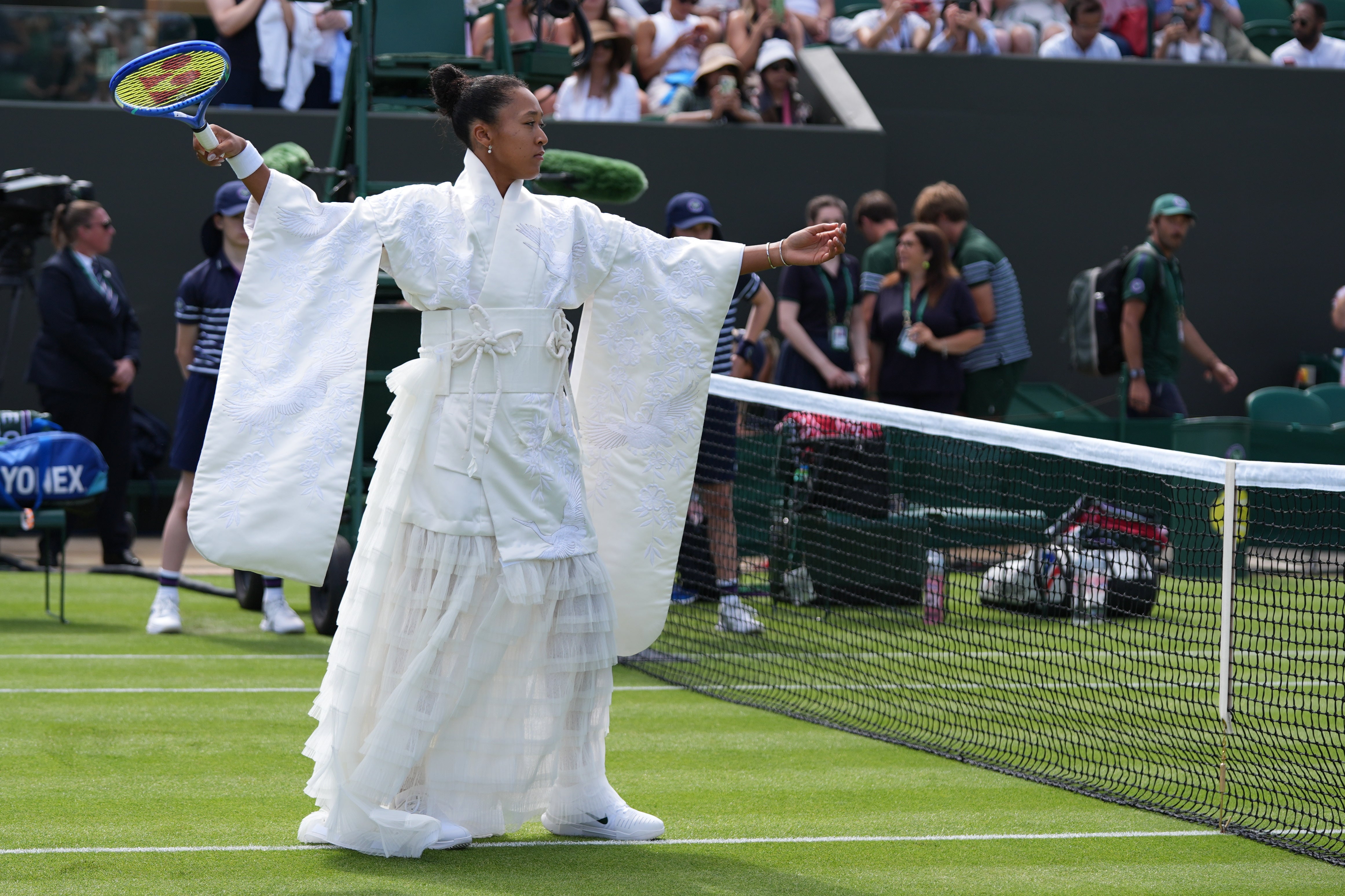 Naomi Osaka deslumbra en Wimbledon con un kimono inspirado en 'Kill Bill' de Lucy Liu