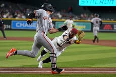 Los Diamondbacks vencen 5-4 a los Gigantes y mejoran a 7-0 ante San Francisco en 2026