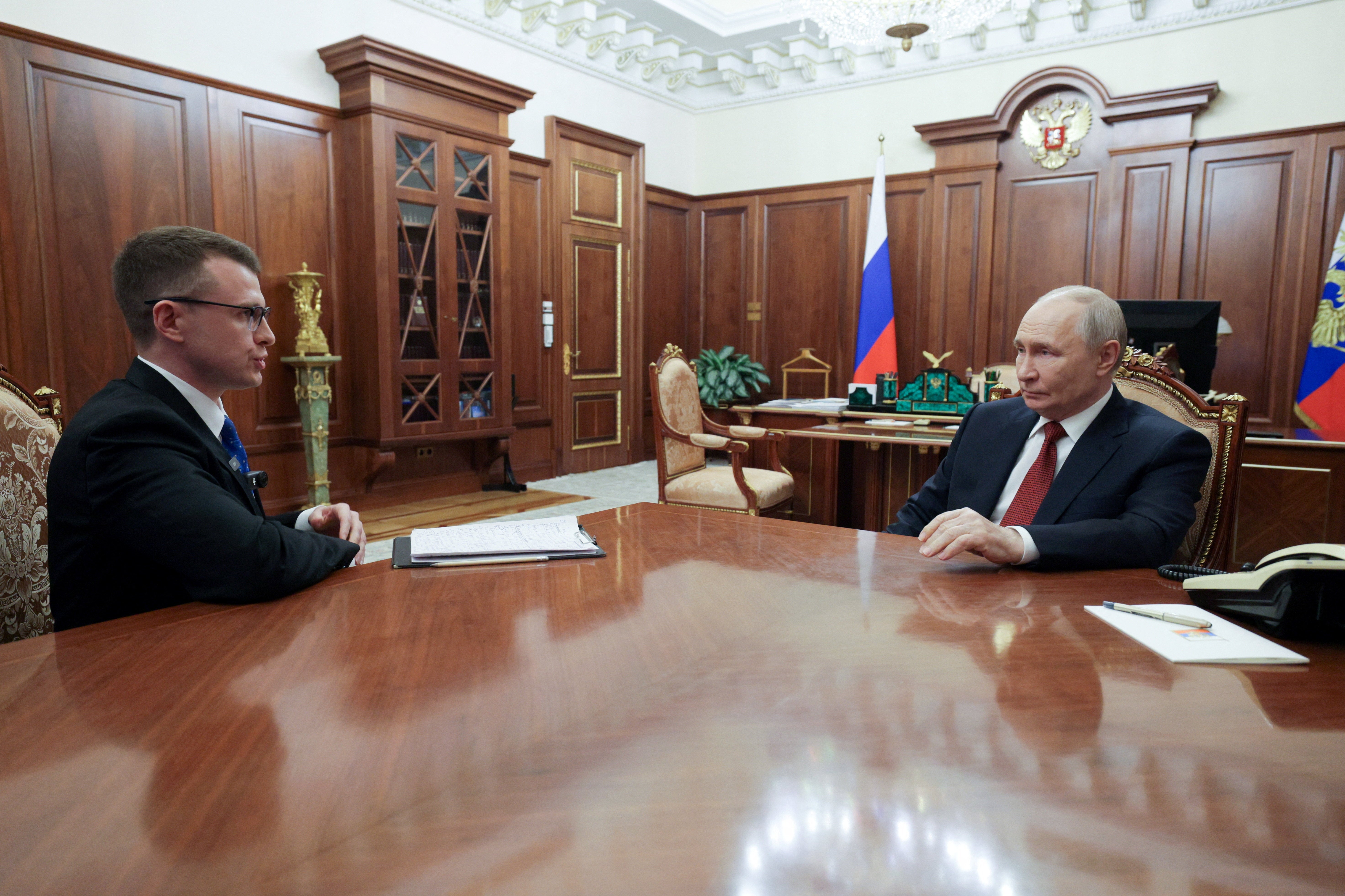 Putin concedió una entrevista al periodista ruso Pavel Zarubin