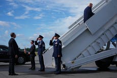 Jet qatarí reacondicionado vuela como Air Force One para el viaje de Trump a Dakota del Norte