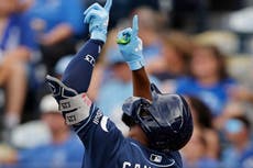 Junior Caminero, de Rays, es el más joven desde 1900 en jonronear en 6 juegos seguidos