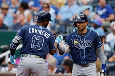 Junior Caminero iguala el récord de Tampa Bay con jonrón en 6 juegos seguidos