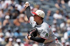 El lanzador derecho de Mellizos Zebby Matthews sale ante Yankees por lesión en el pie derecho