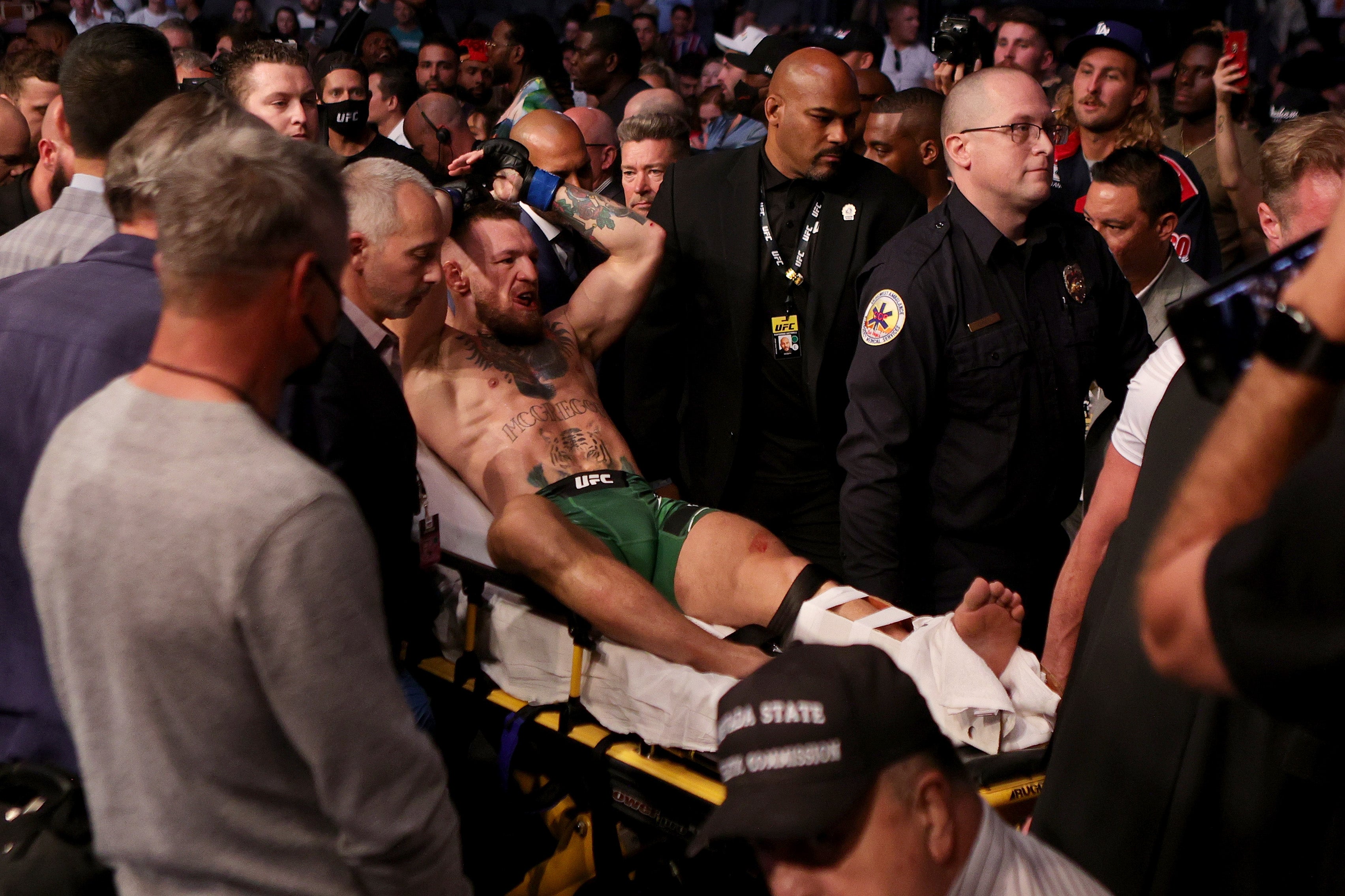 Conor McGregor sufrió una grave lesión en su última pelea como profesional