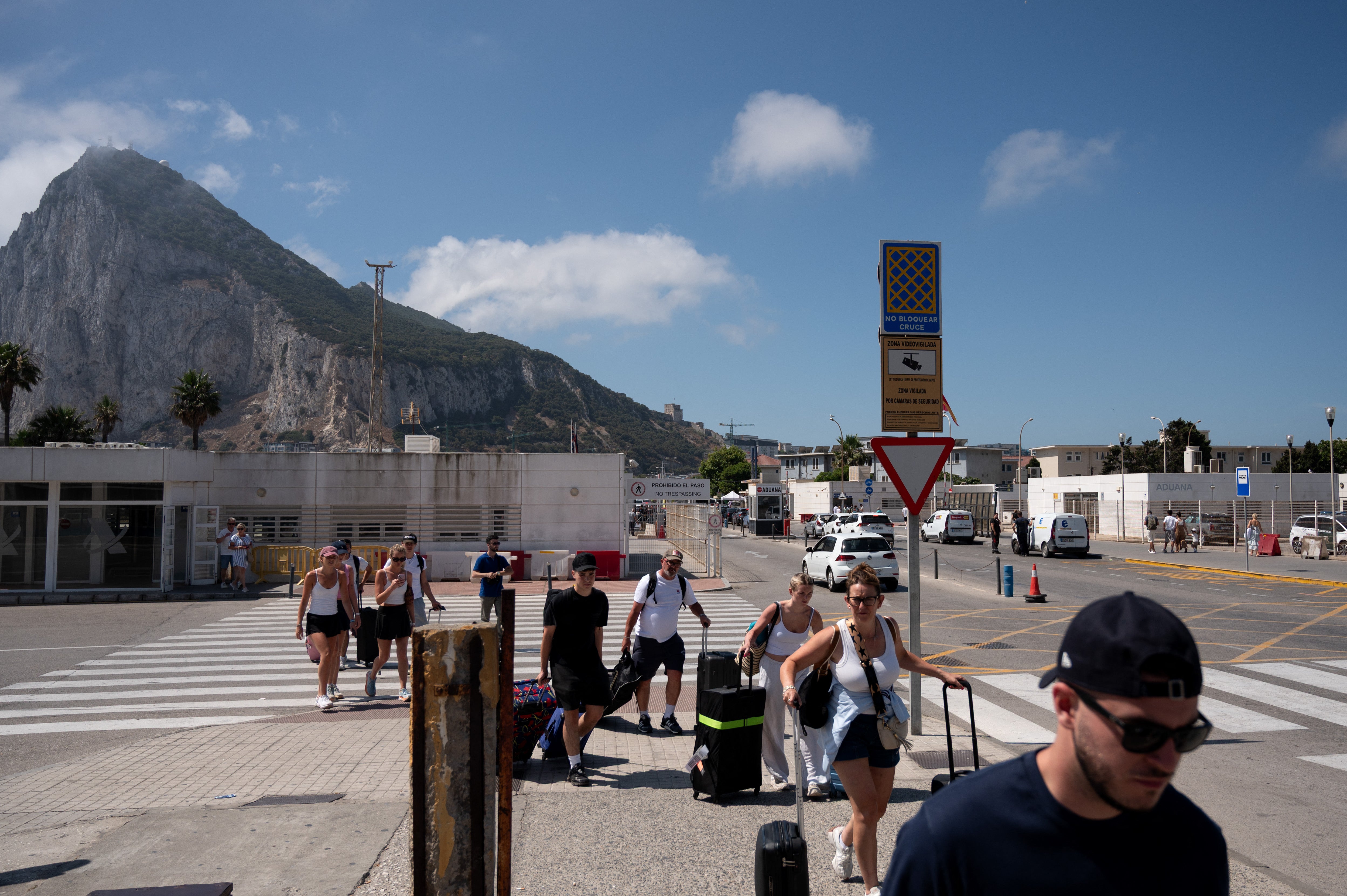 Cruce fronterizo entre Gibraltar y el sur de España