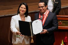 Keiko Fujimori visita el palacio presidencial donde gobernará y vivió durante gobierno de su padre